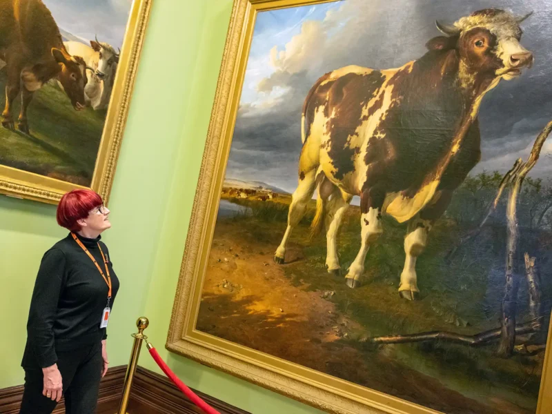 Wendy Daws and Charlie The Bull